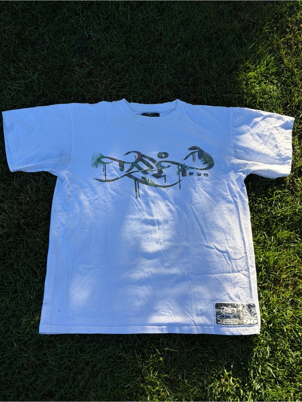 Tall T Productions Men's T-Shirt with Green Tropical Drip Logo - Limited Edition
